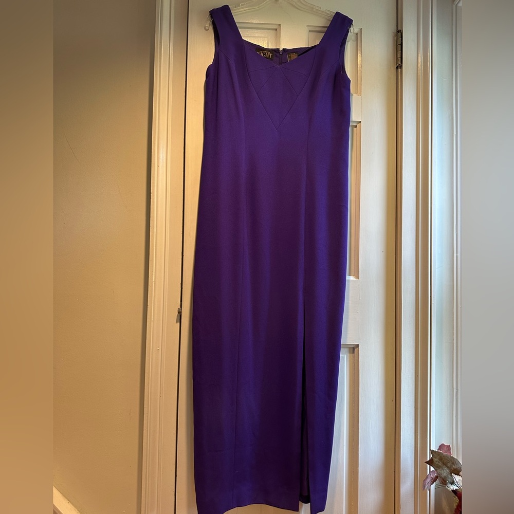 Liz Claiborne Night Sleeveless Maxi Sheath Dress.
